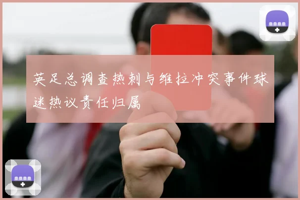 英足总调查热刺与维拉冲突事件球迷热议责任归属